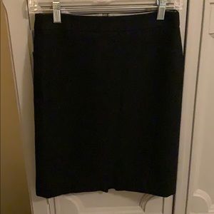 J.Crew | Black Wool Pencil Skirt (Size 0)